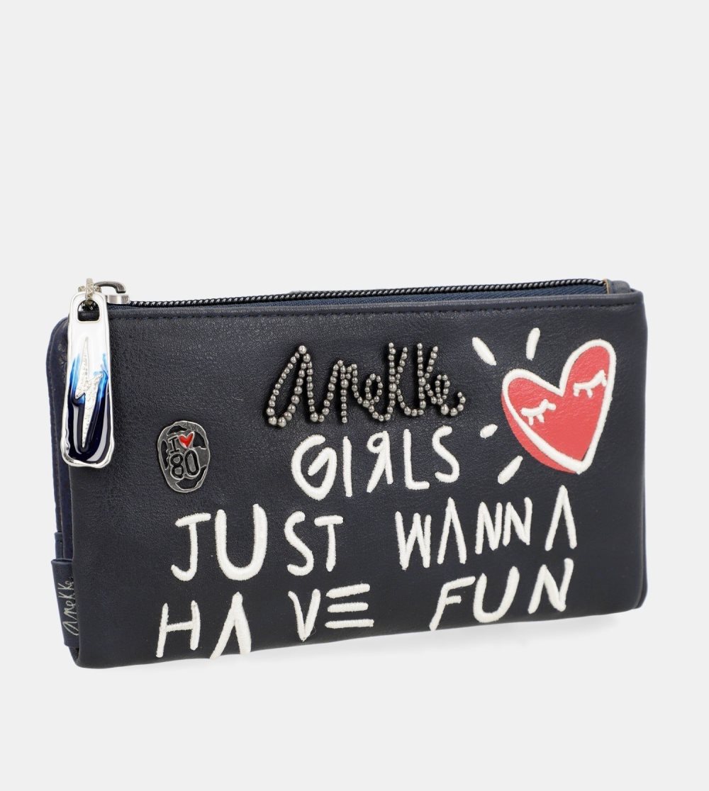 Penazenky Anekke Energy Navy Blue Large Wallet Damske | 9104657-CM