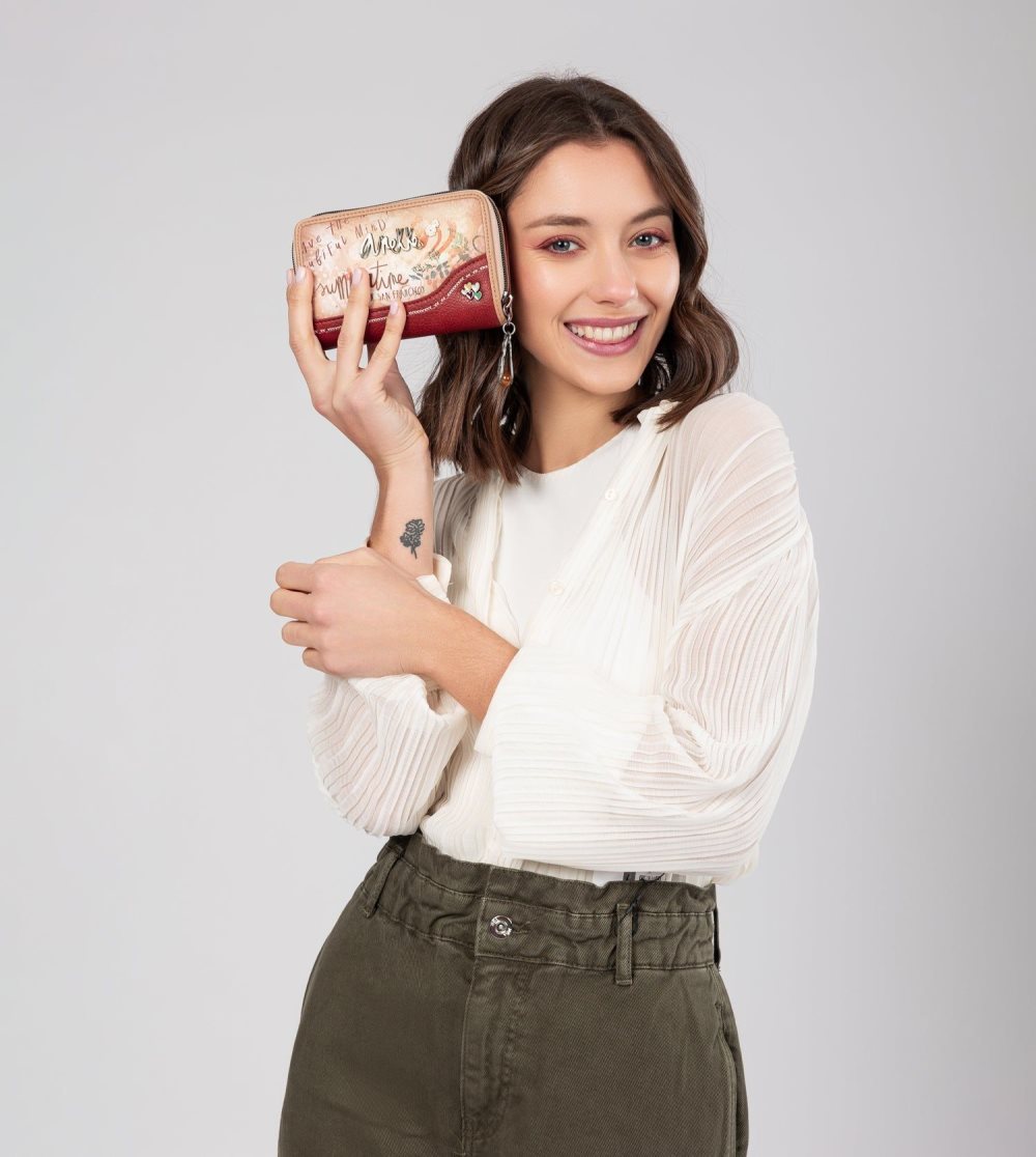 Penazenky Anekke Flowers Medium Rfid Wallet Damske | 2804697-EH