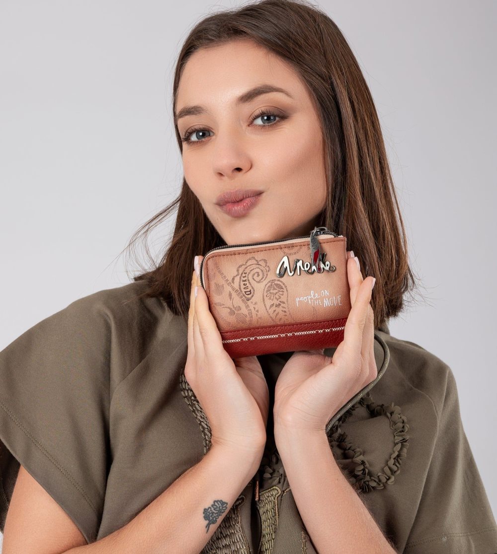 Penazenky Anekke Flowers Small Rfid Wallet Damske | 5923714-GM