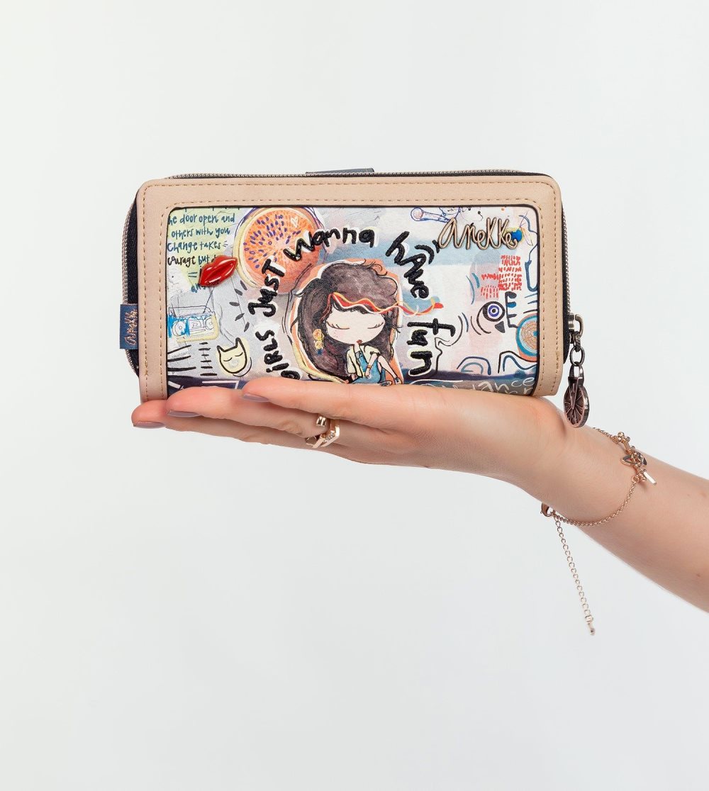 Penazenky Anekke Fun & Music Large Printed Wallet Damske | 7028169-DV