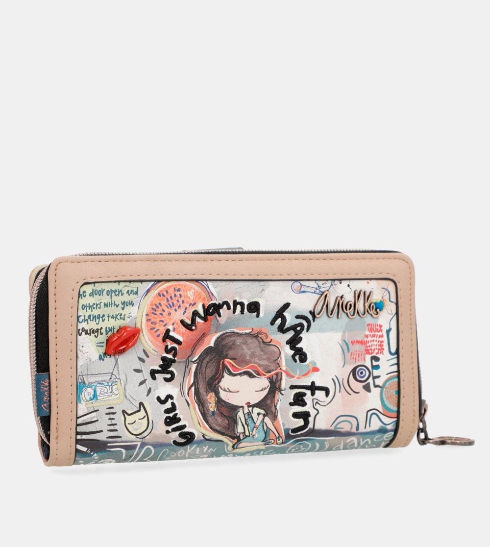Penazenky Anekke Fun & Music Large Printed Wallet Damske | 7028169-DV