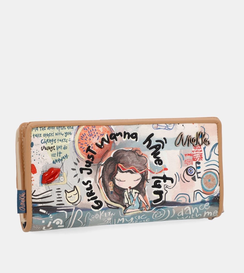 Penazenky Anekke Fun & Music Large Wallet Damske | 6524103-JA