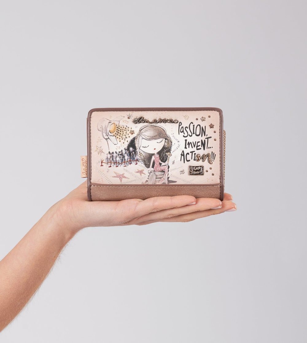 Penazenky Anekke Hollywood Medium Rfid Wallet Damske | 0652314-HB