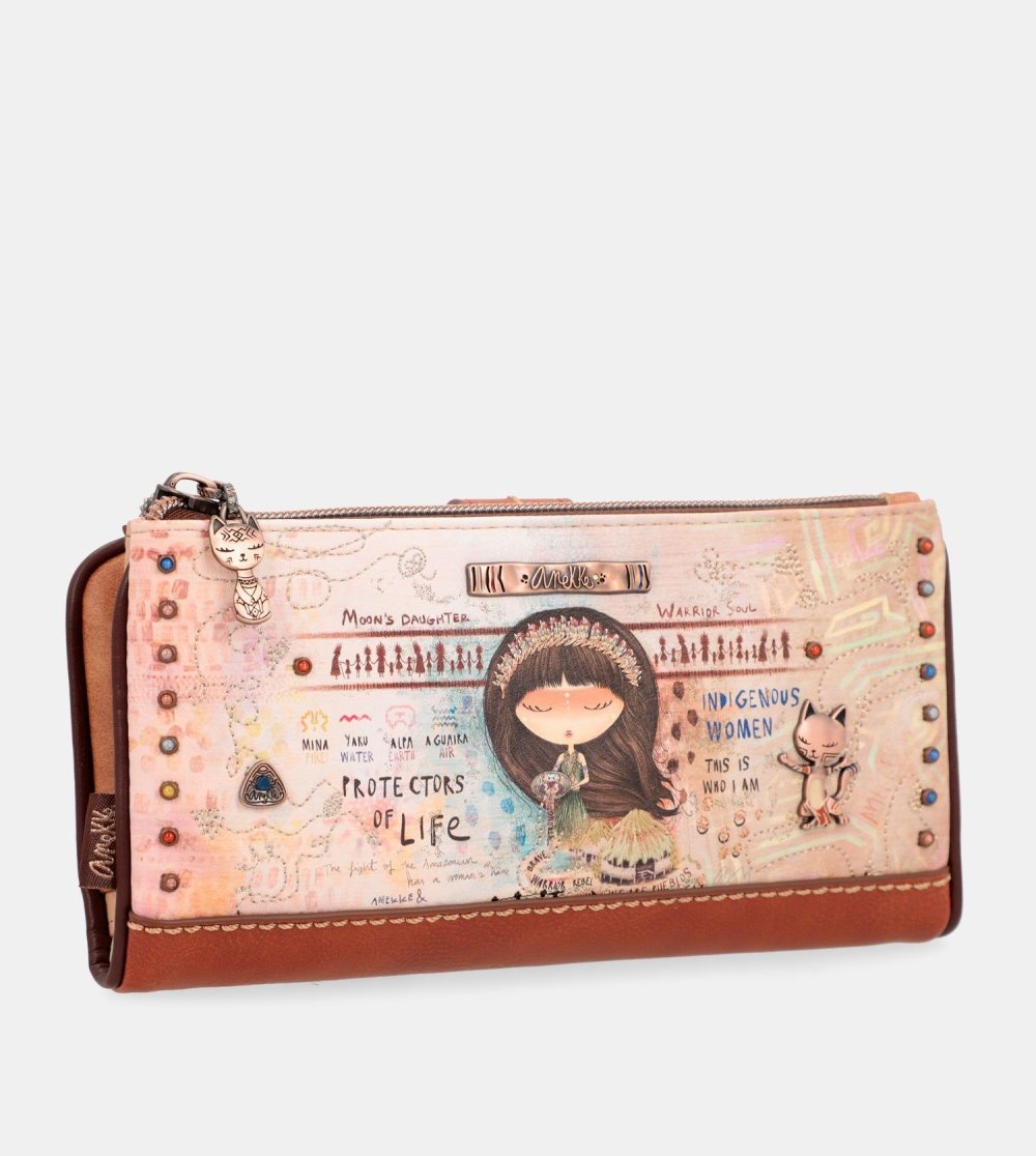 Penazenky Anekke Menire Large Flexible Rfid Wallet Damske | 5891320-UF