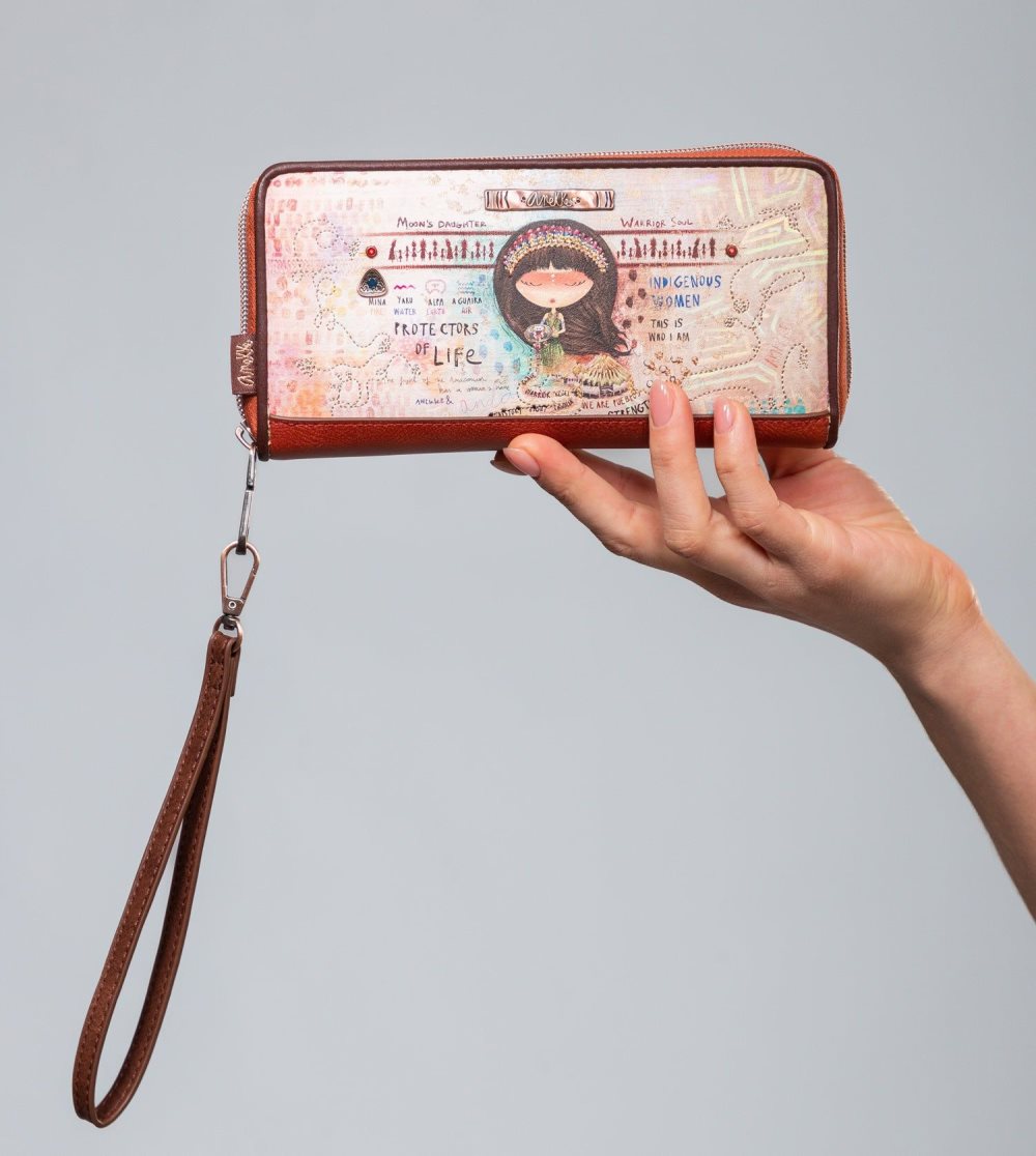 Penazenky Anekke Menire Large Rfid Embossed Wallet Damske | 7932840-RW