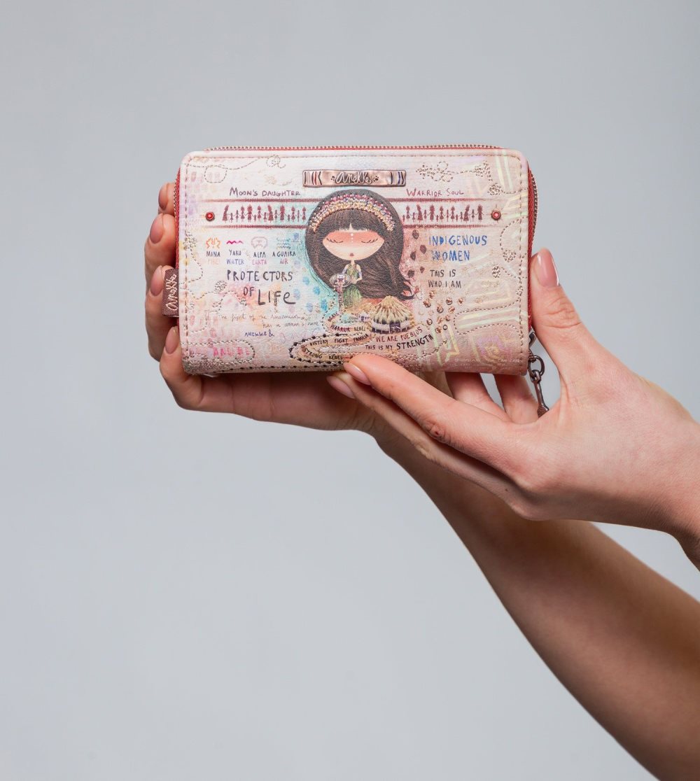 Penazenky Anekke Menire Medium Rfid Embossed Wallet Damske | 2703948-XQ