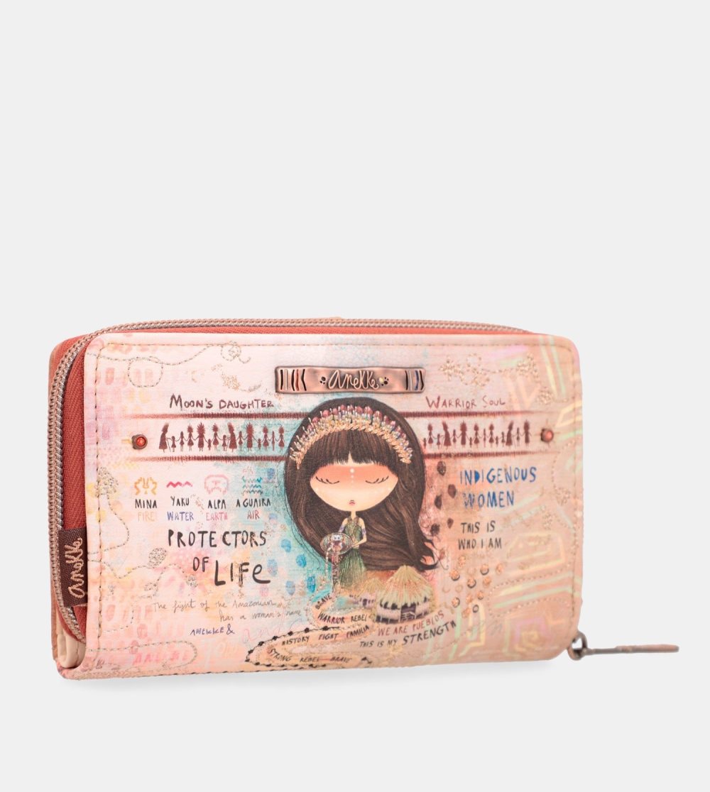 Penazenky Anekke Menire Medium Rfid Embossed Wallet Damske | 2703948-XQ