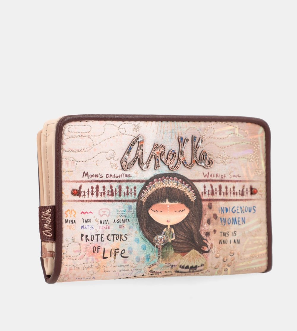 Penazenky Anekke Menire Medium Rfid Wallet Damske | 6279805-PO