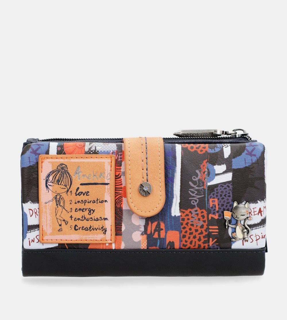 Penazenky Anekke Nagare Large Flexible Rfid Wallet Damske | 7689425-WK