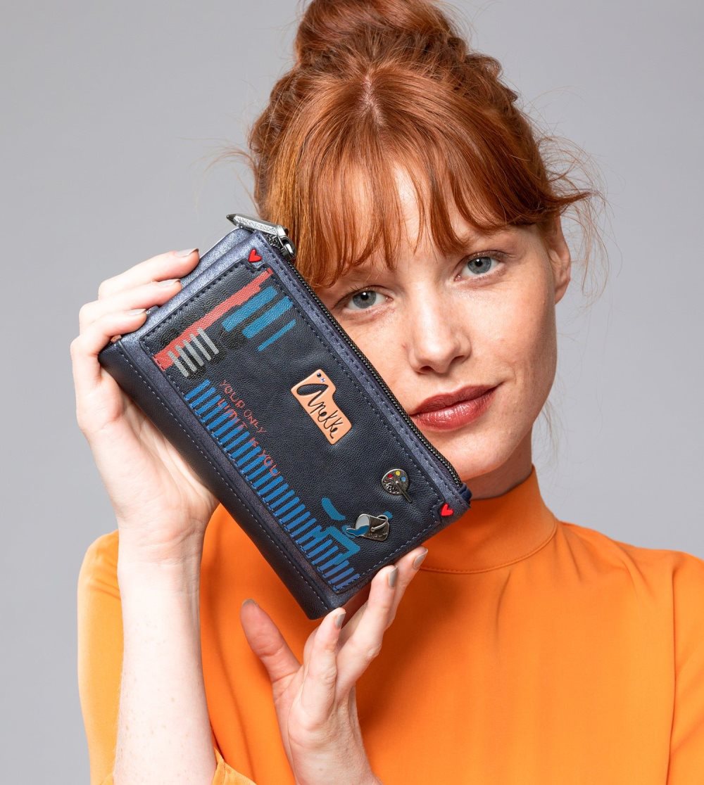 Penazenky Anekke Nagare Large Flexible Rfid Wallet Damske | 7689425-WK