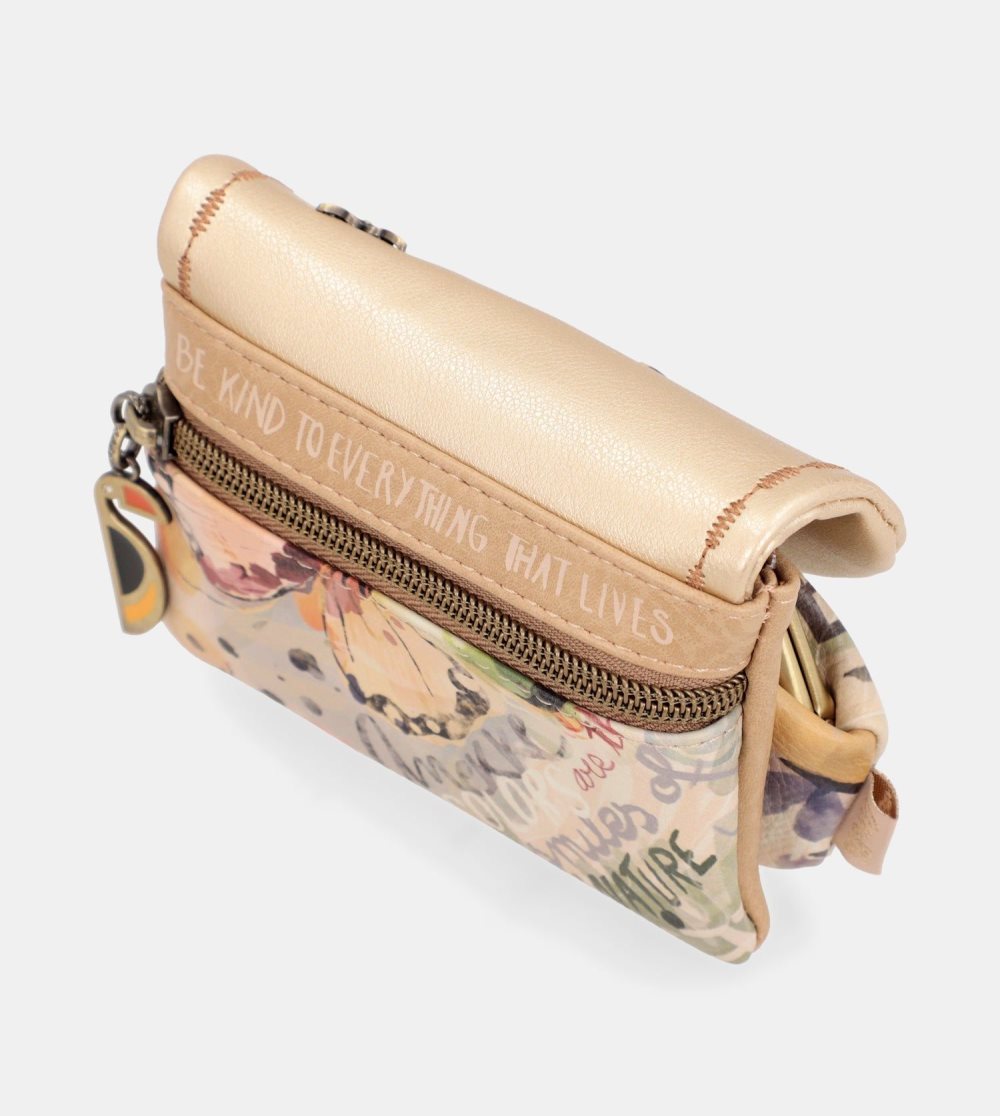 Penazenky Anekke Nature Pachamama Gold Flap Wallet Damske | 8307461-DH