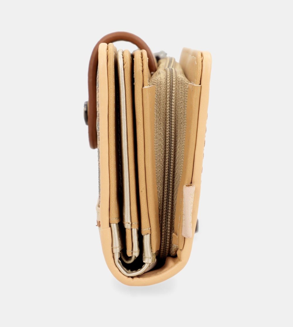 Penazenky Anekke Nature Pachamama Gold Medium Rfid Wallet Damske | 7536021-EI
