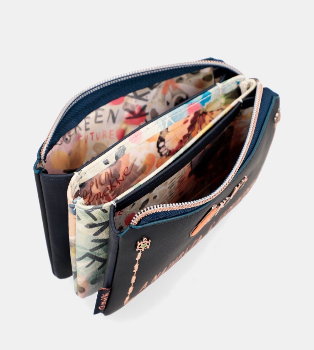 Penazenky Anekke Nature Pachamama Navy Blue Coin Purse Damske | 8732046-YS