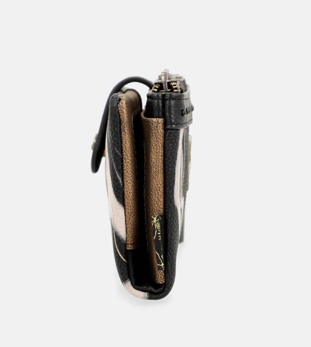 Penazenky Anekke Nature Shodo Black Rfid Flexi Wallet Black Damske | 7204361-BA
