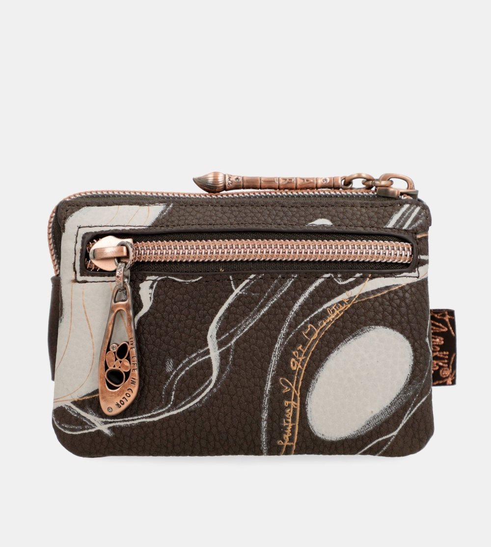Penazenky Anekke Nature Shodo Brown 3 Compartment Purse Damske | 6702839-RB