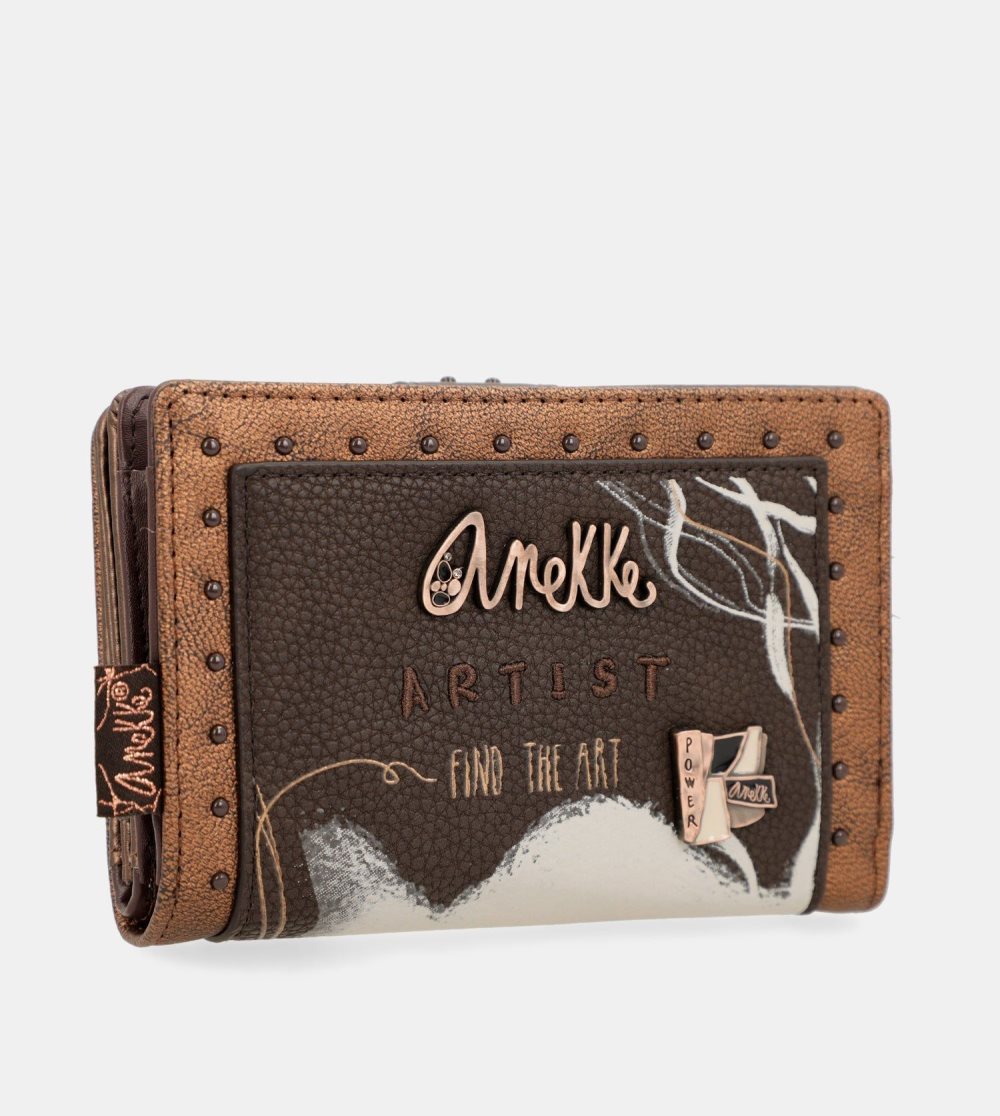 Penazenky Anekke Nature Shodo Brown Flexible Rfid Wallet Damske | 9678320-HV