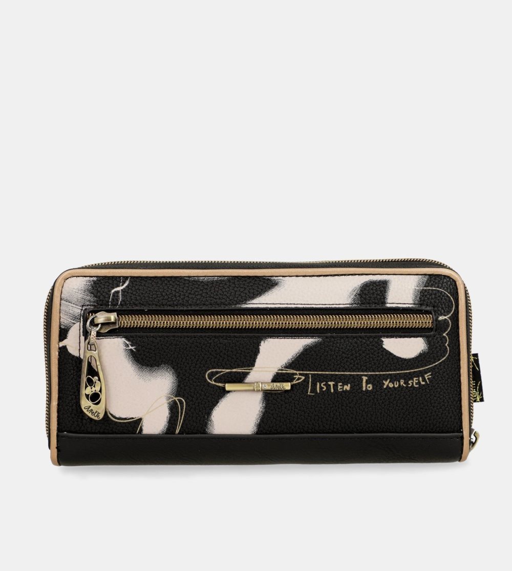 Penazenky Anekke Nature Shodo Large Black Rfid Wallet Damske | 0185436-HA