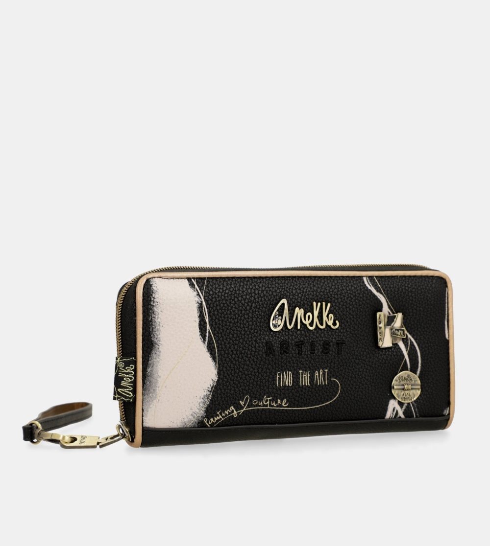 Penazenky Anekke Nature Shodo Large Black Rfid Wallet Damske | 0185436-HA