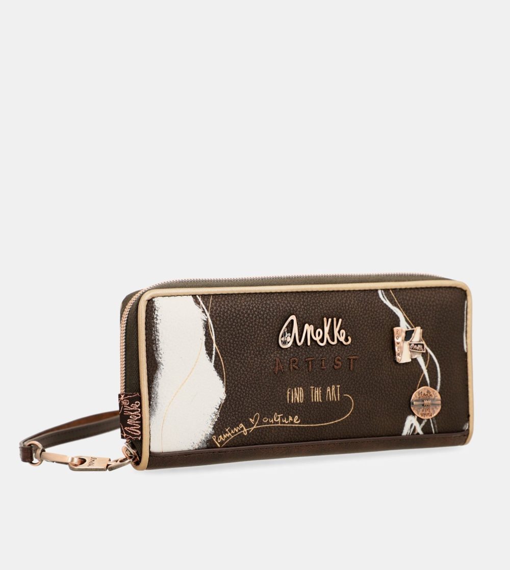 Penazenky Anekke Nature Shodo Large Brown Rfid Wallet Damske | 4250678-UF