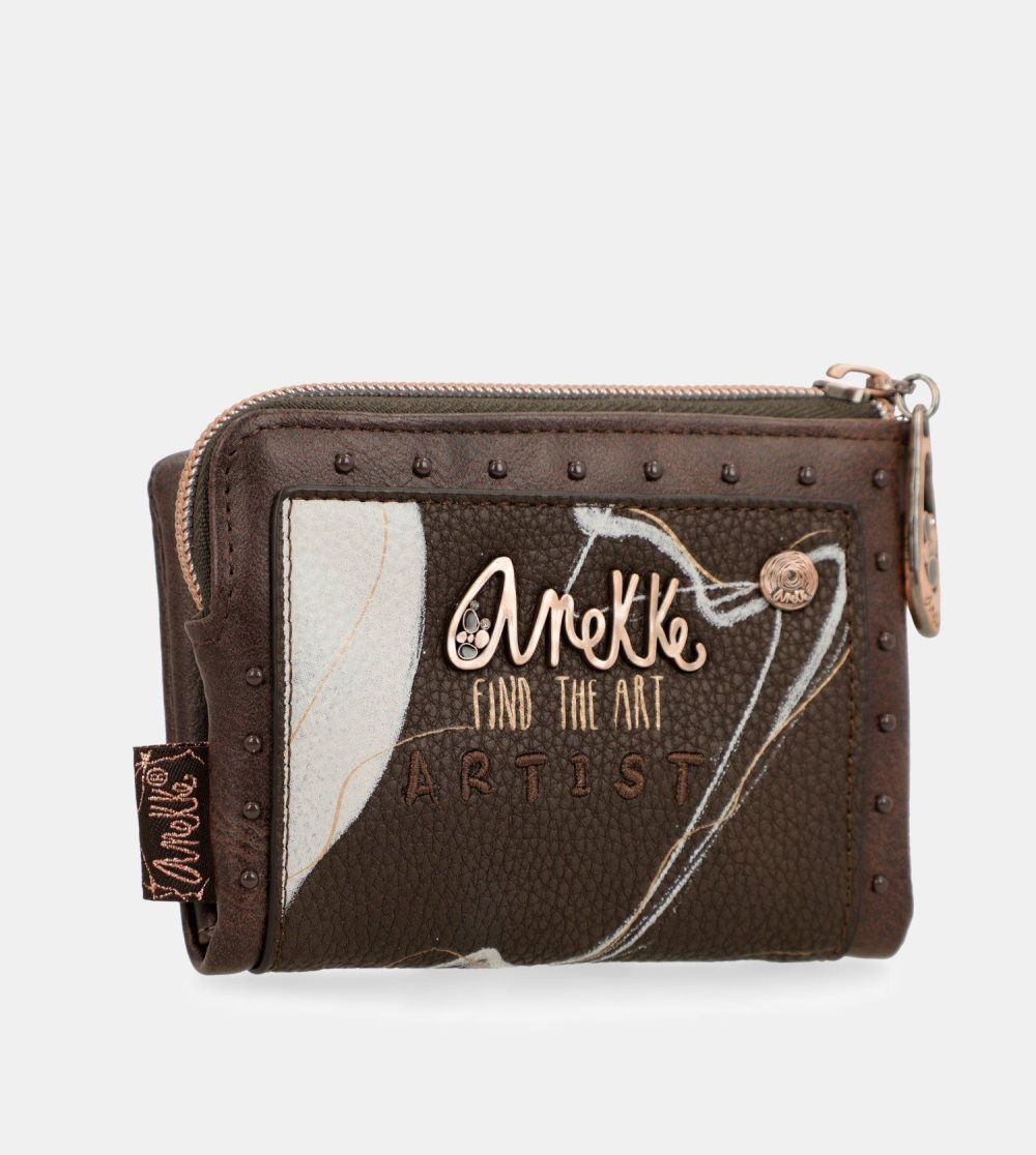 Penazenky Anekke Nature Shodo Small Brown Rfid Wallet Damske | 7304921-VG