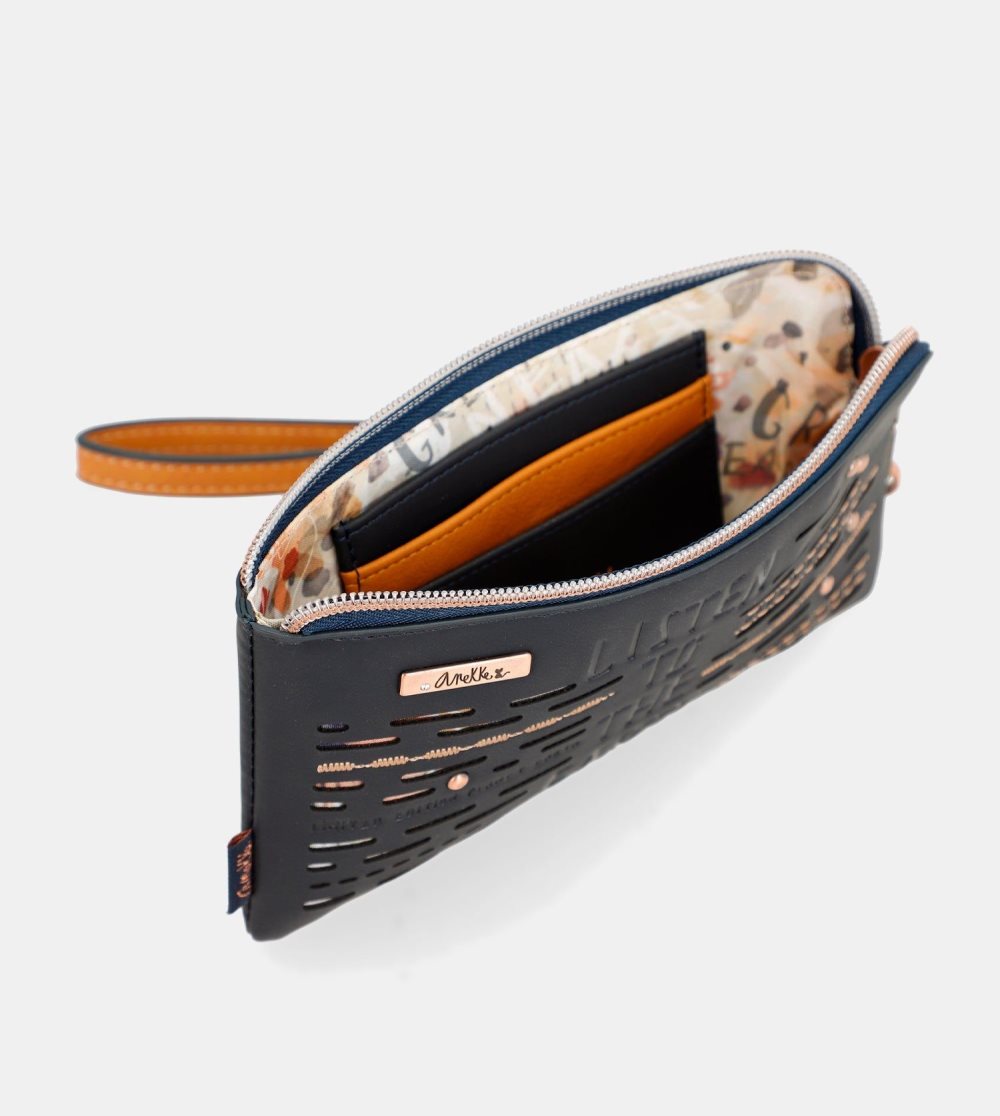Penazenky Anekke Navy Blue Rfid Wallet Nature Pachamama Damske | 8961057-HJ