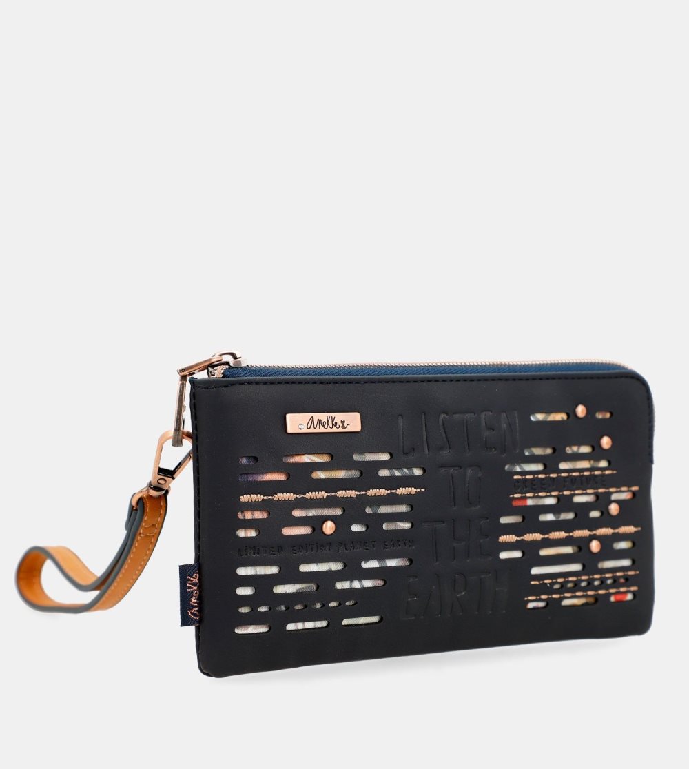 Penazenky Anekke Navy Blue Rfid Wallet Nature Pachamama Damske | 8961057-HJ