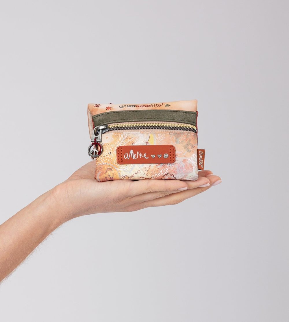 Penazenky Anekke Peace & Love Camel Coin Purse With Flap Damske | 5473201-QZ