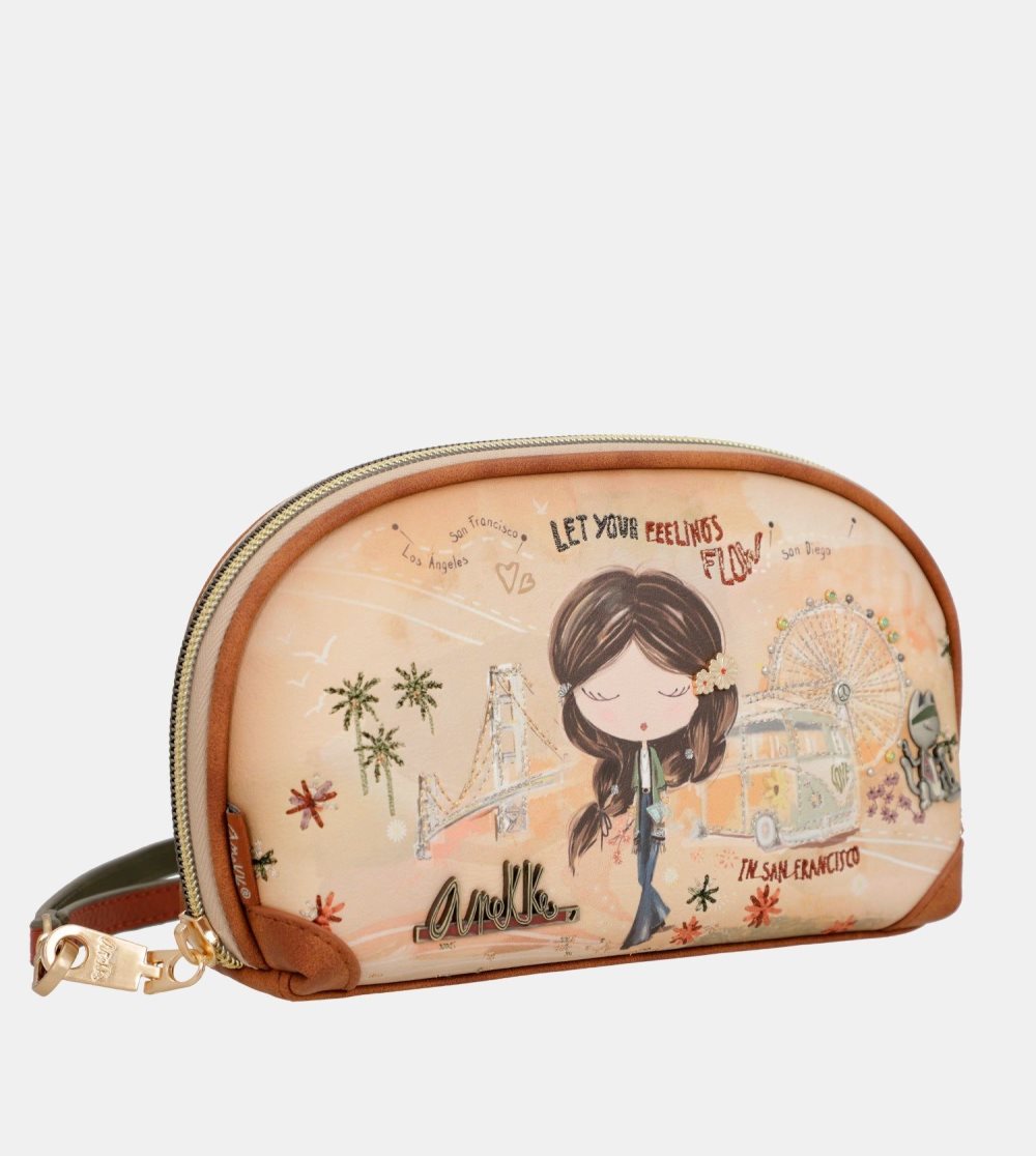 Penazenky Anekke Peace & Love Camel Rfid Holdall Bag Damske | 7208639-VC