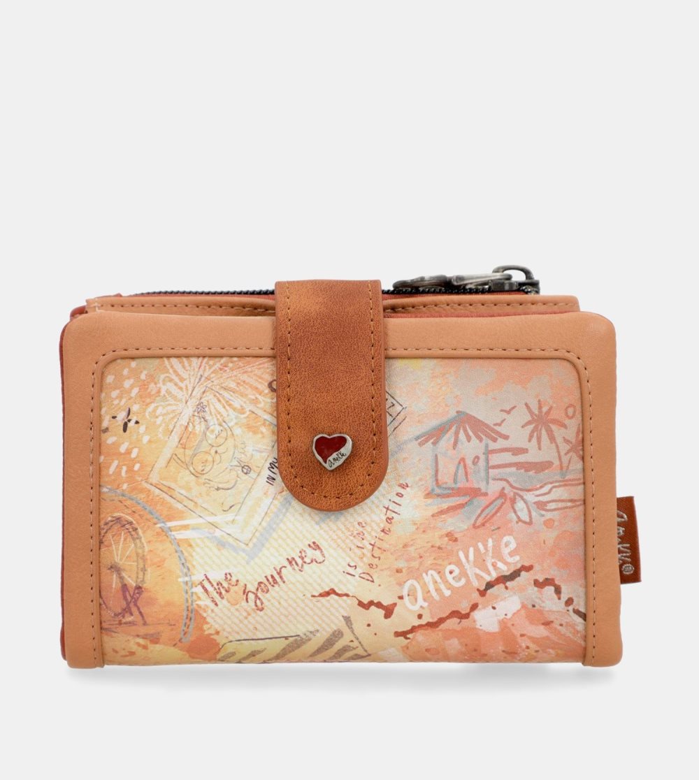 Penazenky Anekke Peace & Love Camel Small Rfid Wallet Damske | 0361985-DT