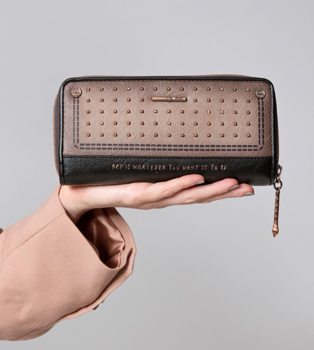 Penazenky Anekke Shoen Large Black Rfid Wallet Damske | 1906287-VY