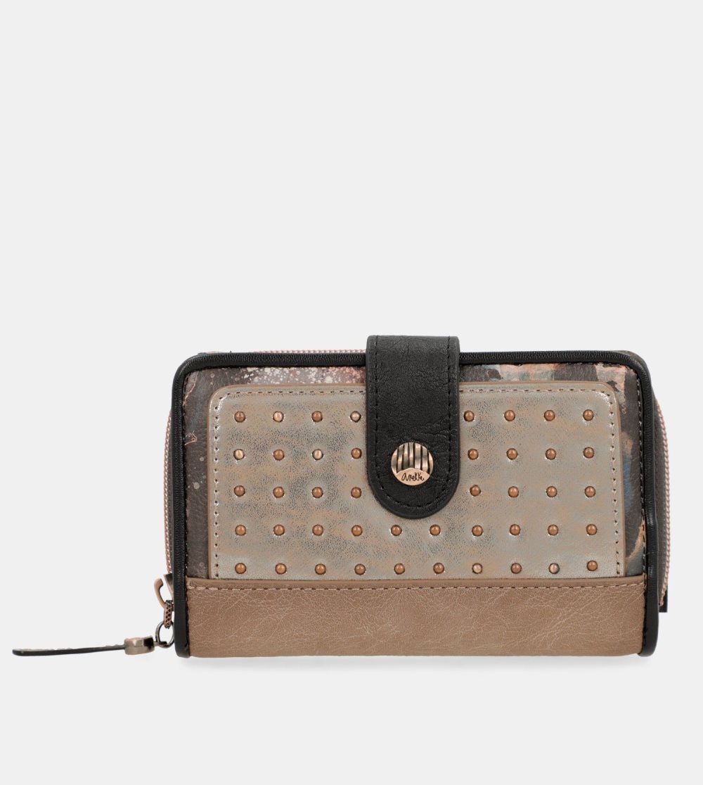 Penazenky Anekke Shoen Medium Black Rfid Wallet Damske | 8243950-ER