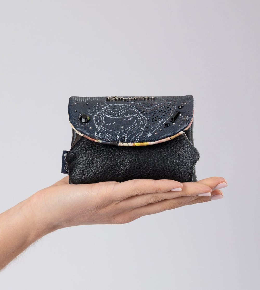 Penazenky Anekke Studio Navy Blue Coin Purse With Flap Damske | 7296053-FC