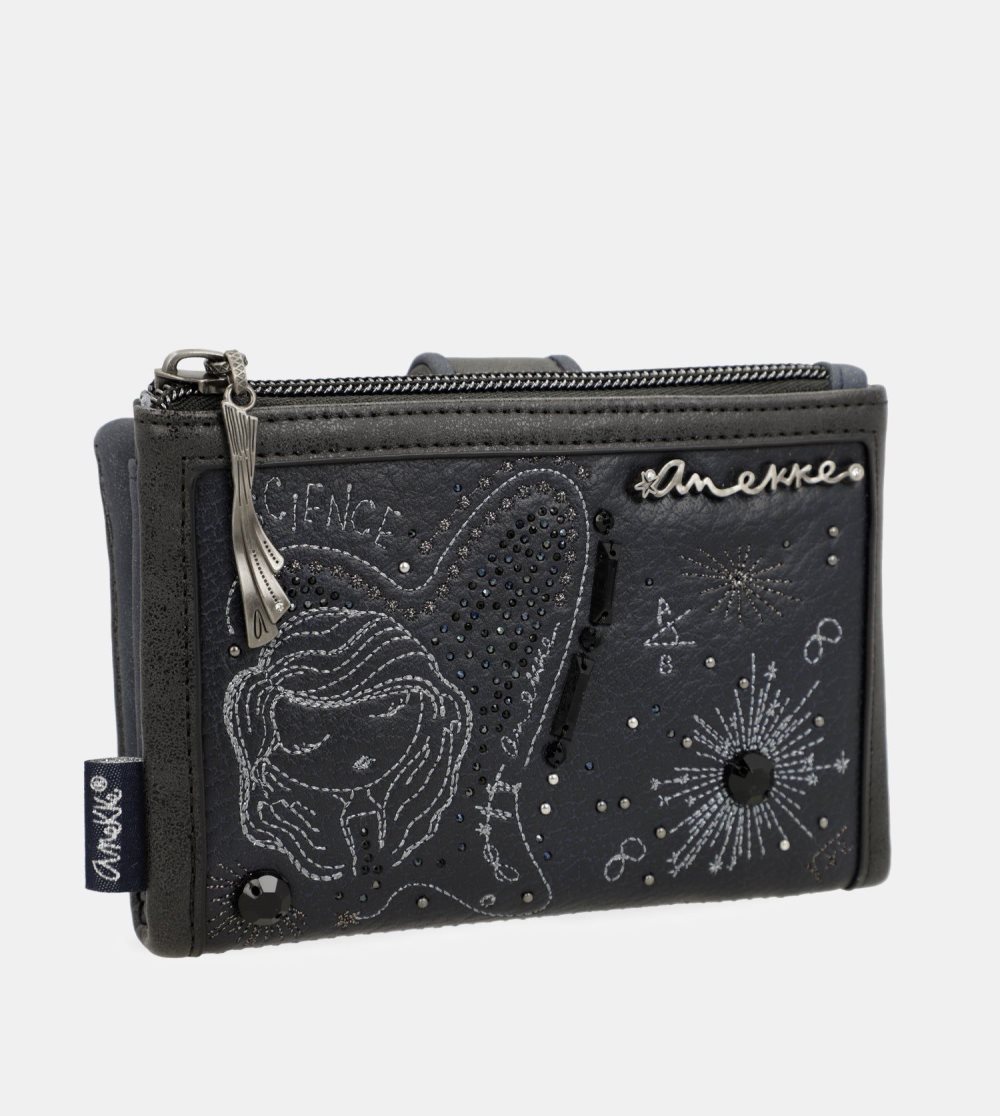 Penazenky Anekke Studio Navy Blue Flexible Medium Rfid Wallet Damske | 0243571-FG