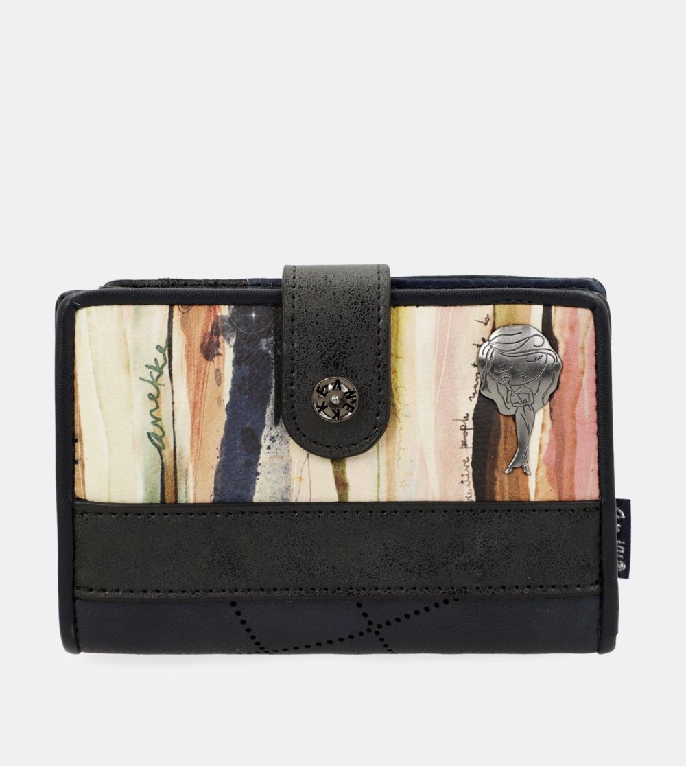Penazenky Anekke Studio Navy Blue Small Rfid Wallet Damske | 8927654-NP
