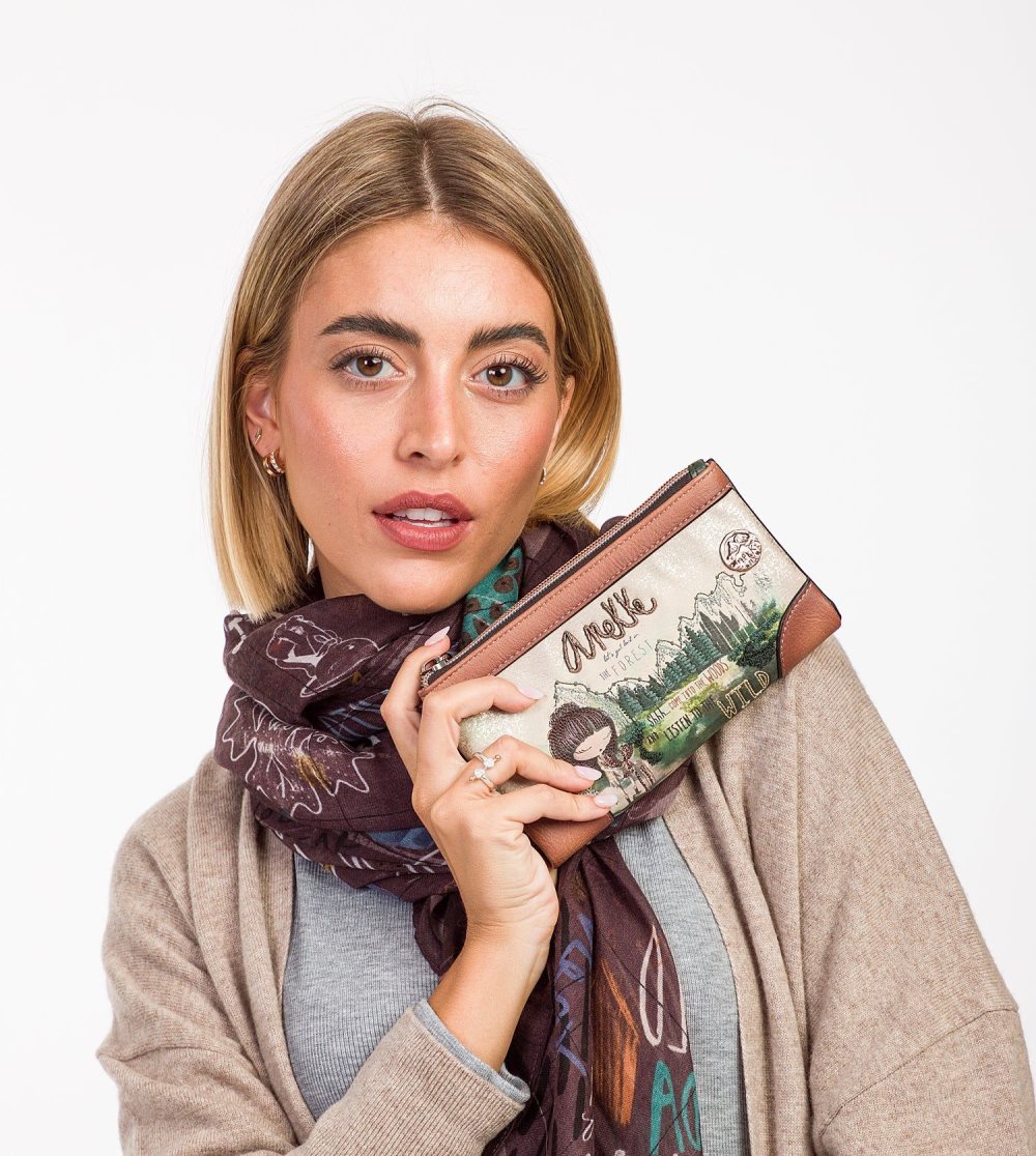 Penazenky Anekke The Forest Large Flexible Material Wallet Damske | 1056893-OG