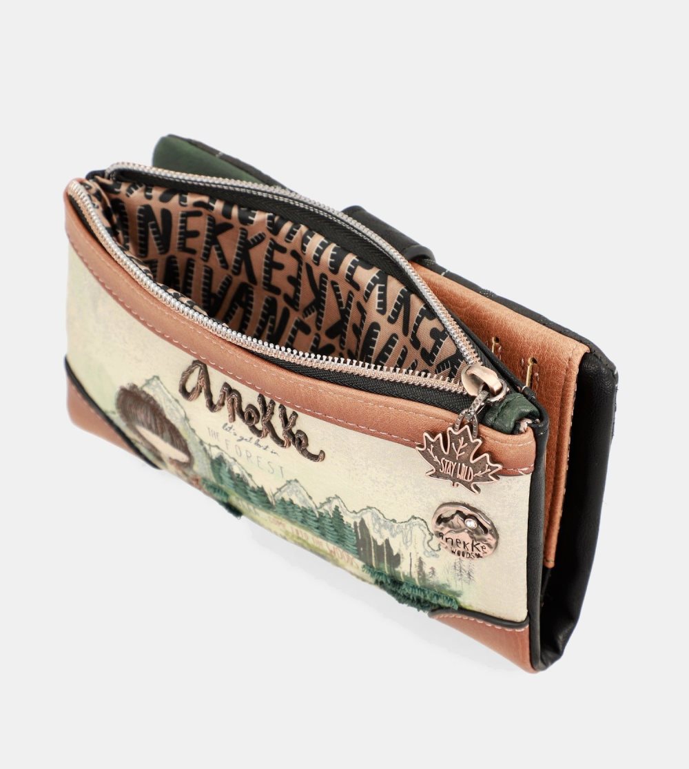Penazenky Anekke The Forest Large Flexible Material Wallet Damske | 1056893-OG