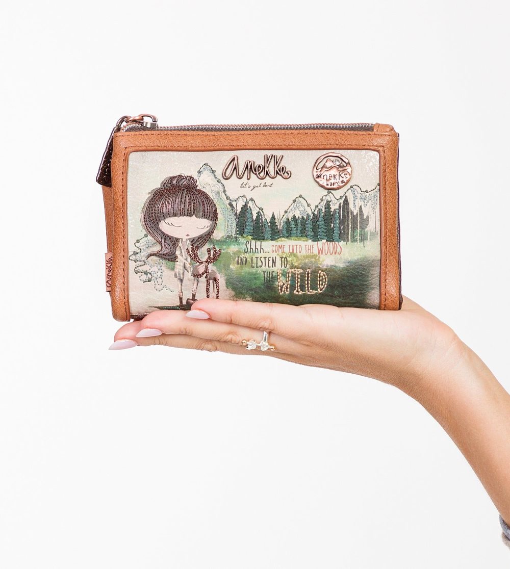 Penazenky Anekke The Forest Medium Flexible Material Wallet Damske | 2183076-LG