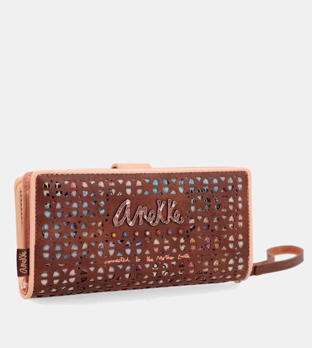 Penazenky Anekke Tribe Large Brown Rfid Wallet Damske | 0179238-ZU