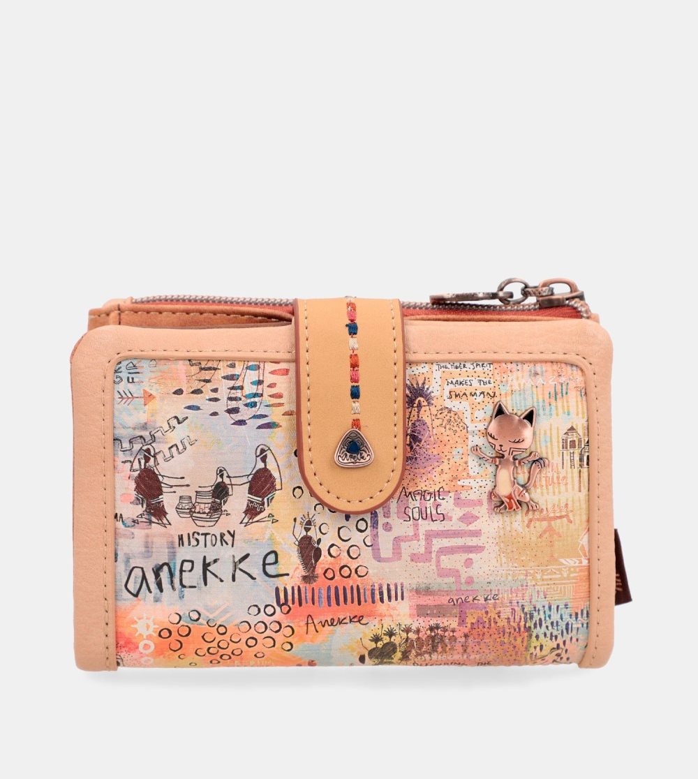Penazenky Anekke Tribe Medium Brown Rfid Wallet Damske | 2731908-KN