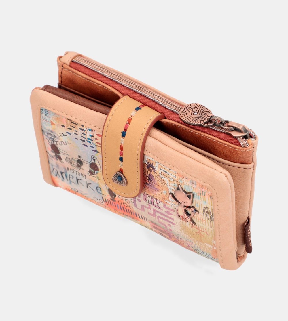 Penazenky Anekke Tribe Medium Brown Rfid Wallet Damske | 2731908-KN