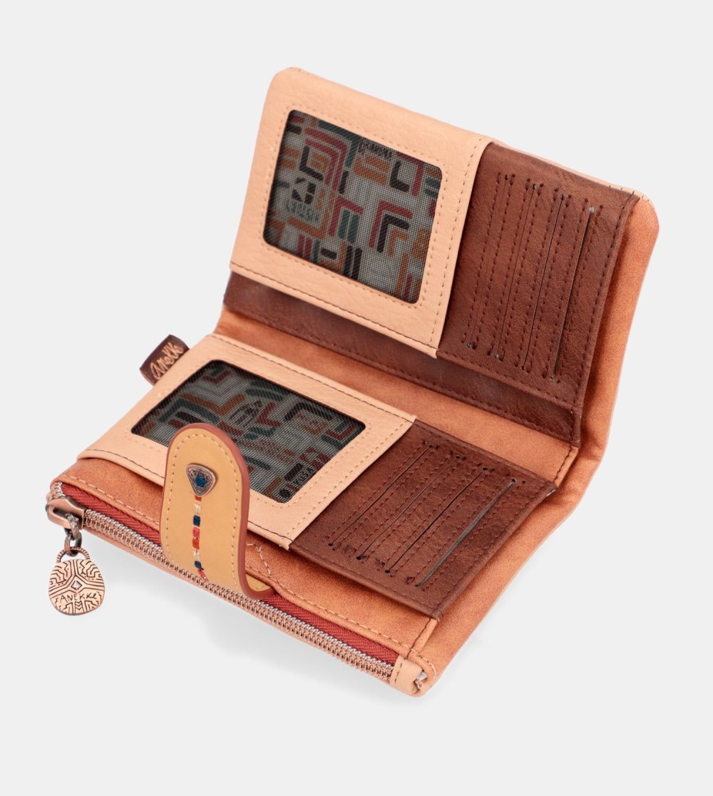 Penazenky Anekke Tribe Medium Brown Rfid Wallet Damske | 2731908-KN