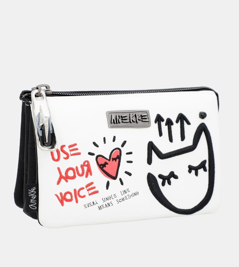 Penazenky Anekke White Triple Compartment Purse Energy Damske | 9012854-QN