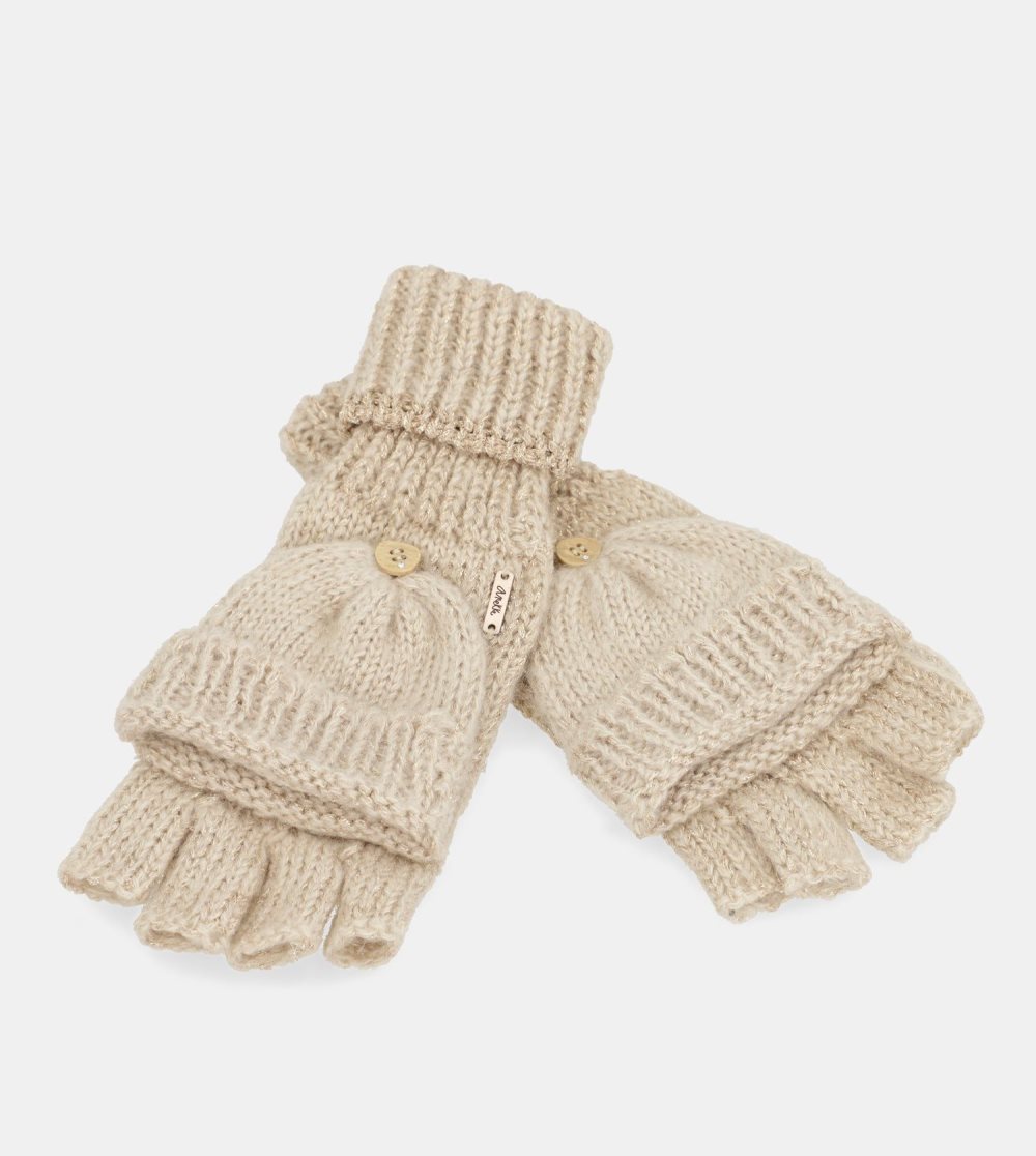Rukavice Anekke Beige Logo Mittens Damske | 8947501-ZL