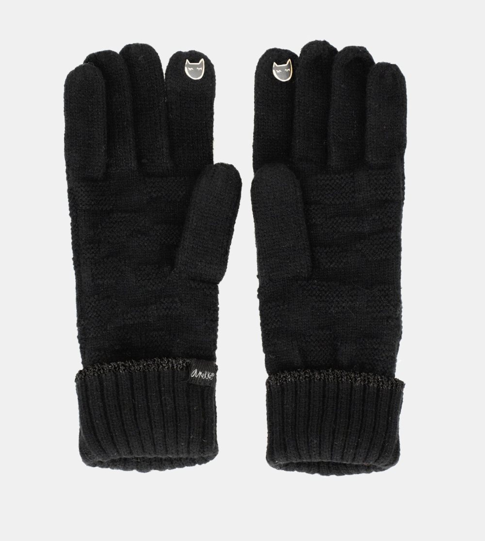 Rukavice Anekke Black Knit Gloves Damske | 6915703-WJ