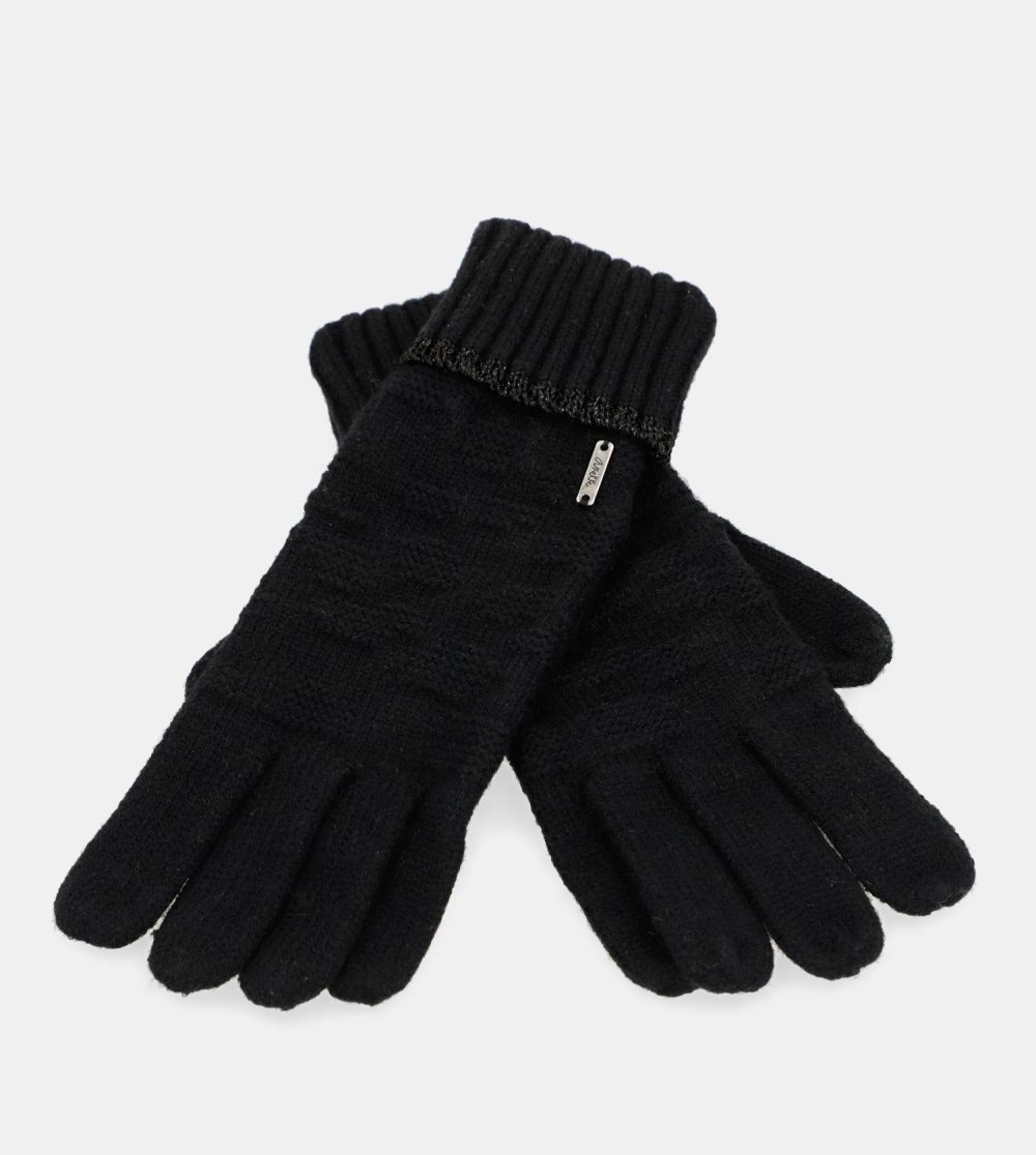 Rukavice Anekke Black Knit Gloves Damske | 6915703-WJ