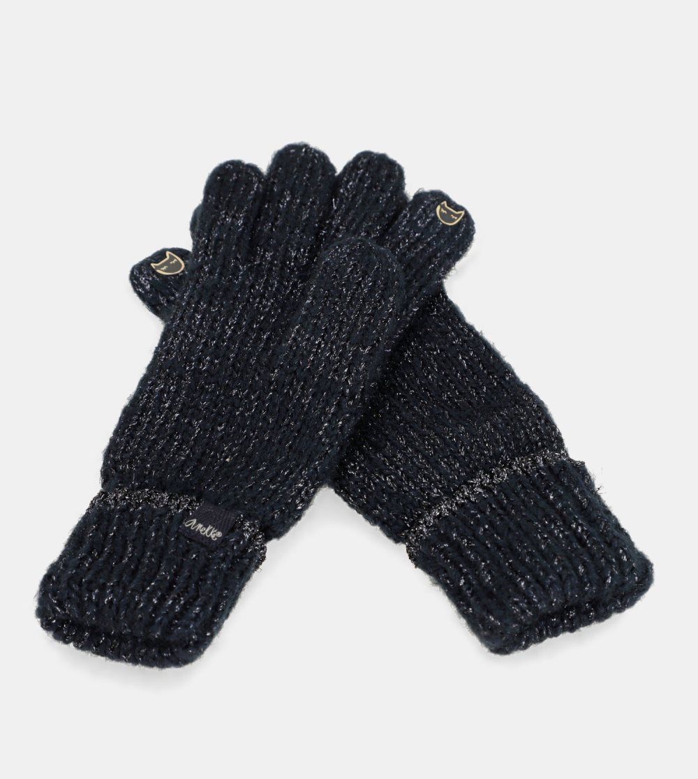 Rukavice Anekke Navy Blue Logomania Gloves. Damske | 7645123-UA