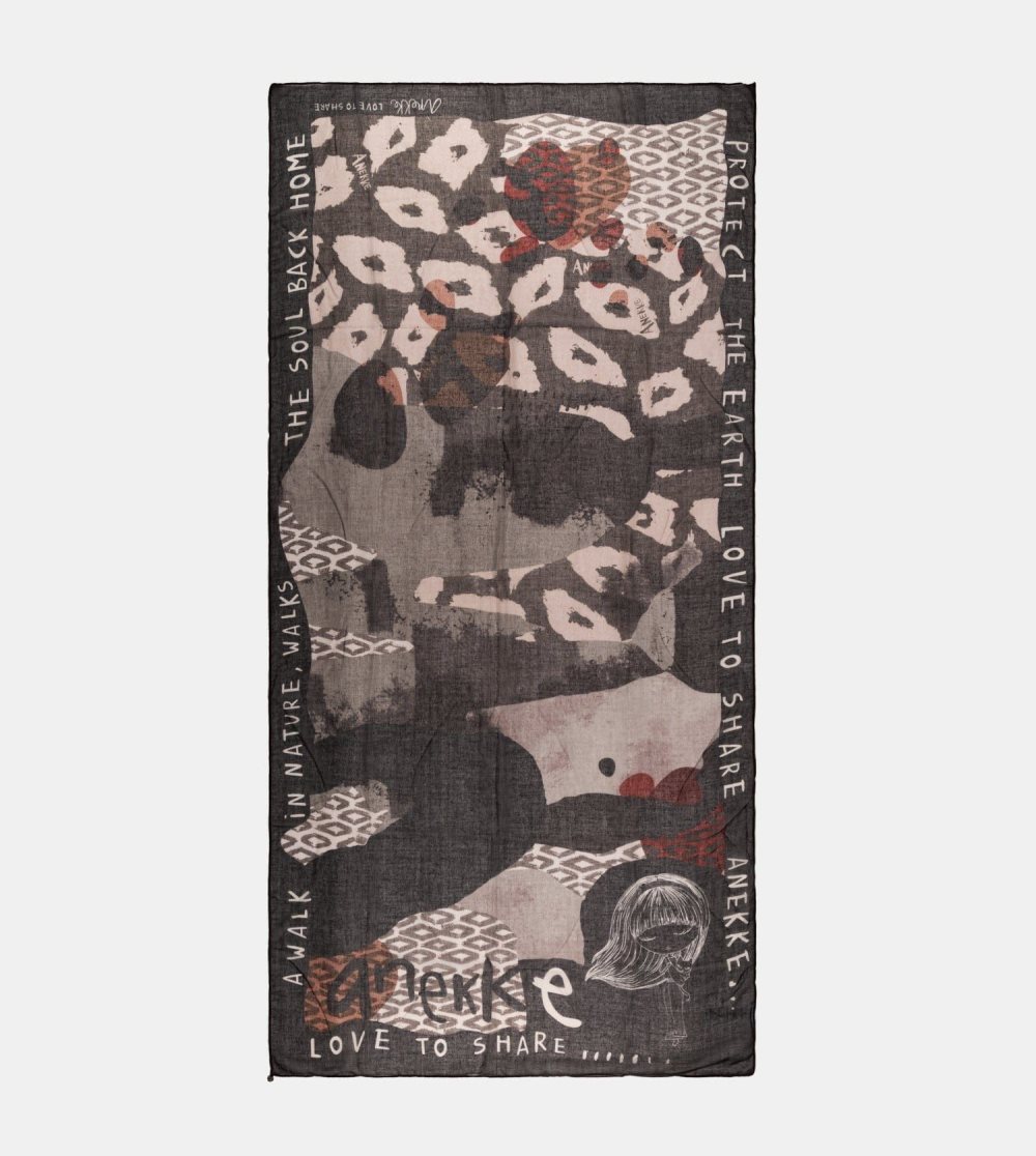 Sal Anekke Amazonia Black Printed Scarf Damske | 9647132-PN