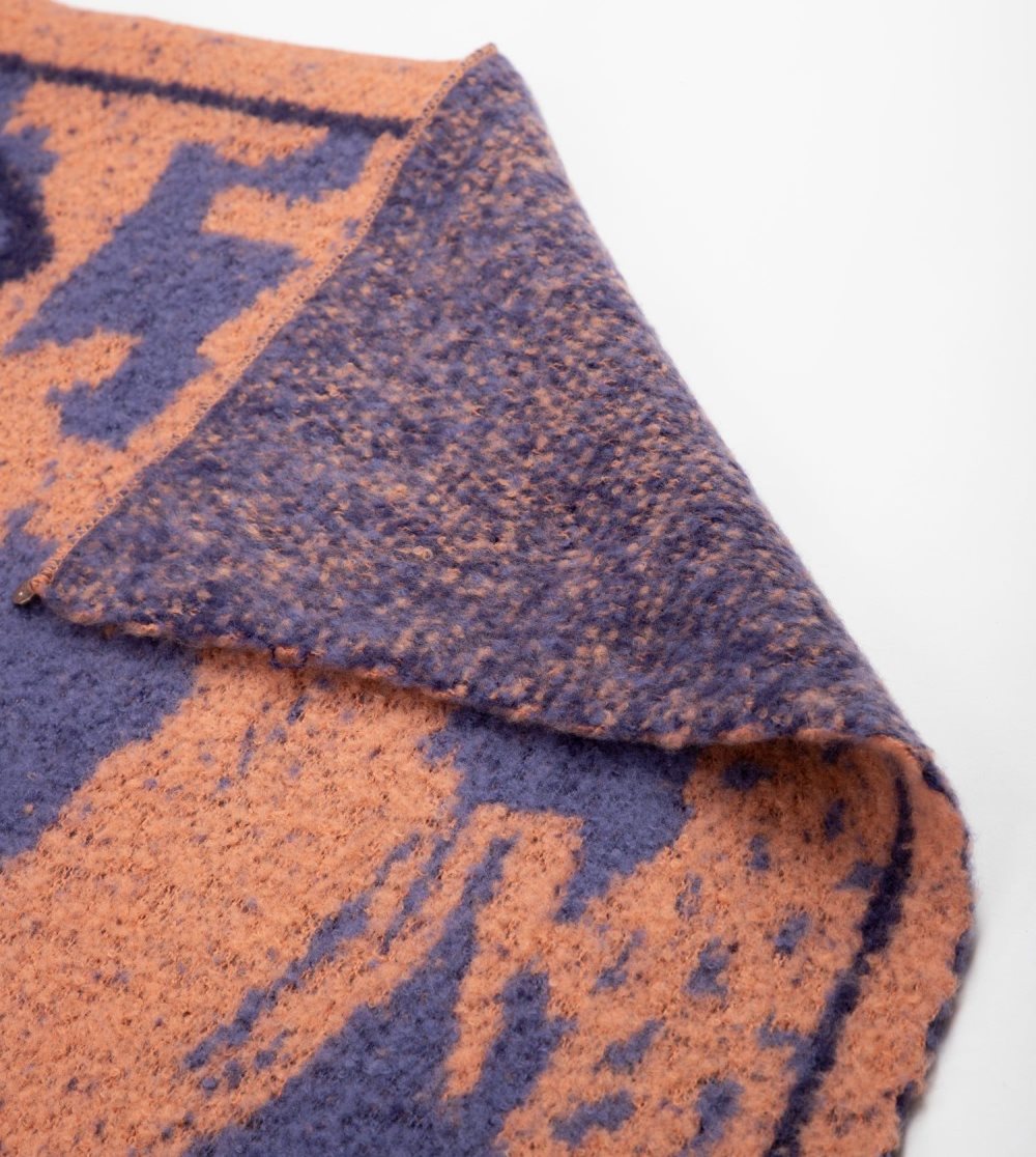 Sal Anekke Blue And Terracotta Contemporary Scarf. Damske | 7306594-OJ