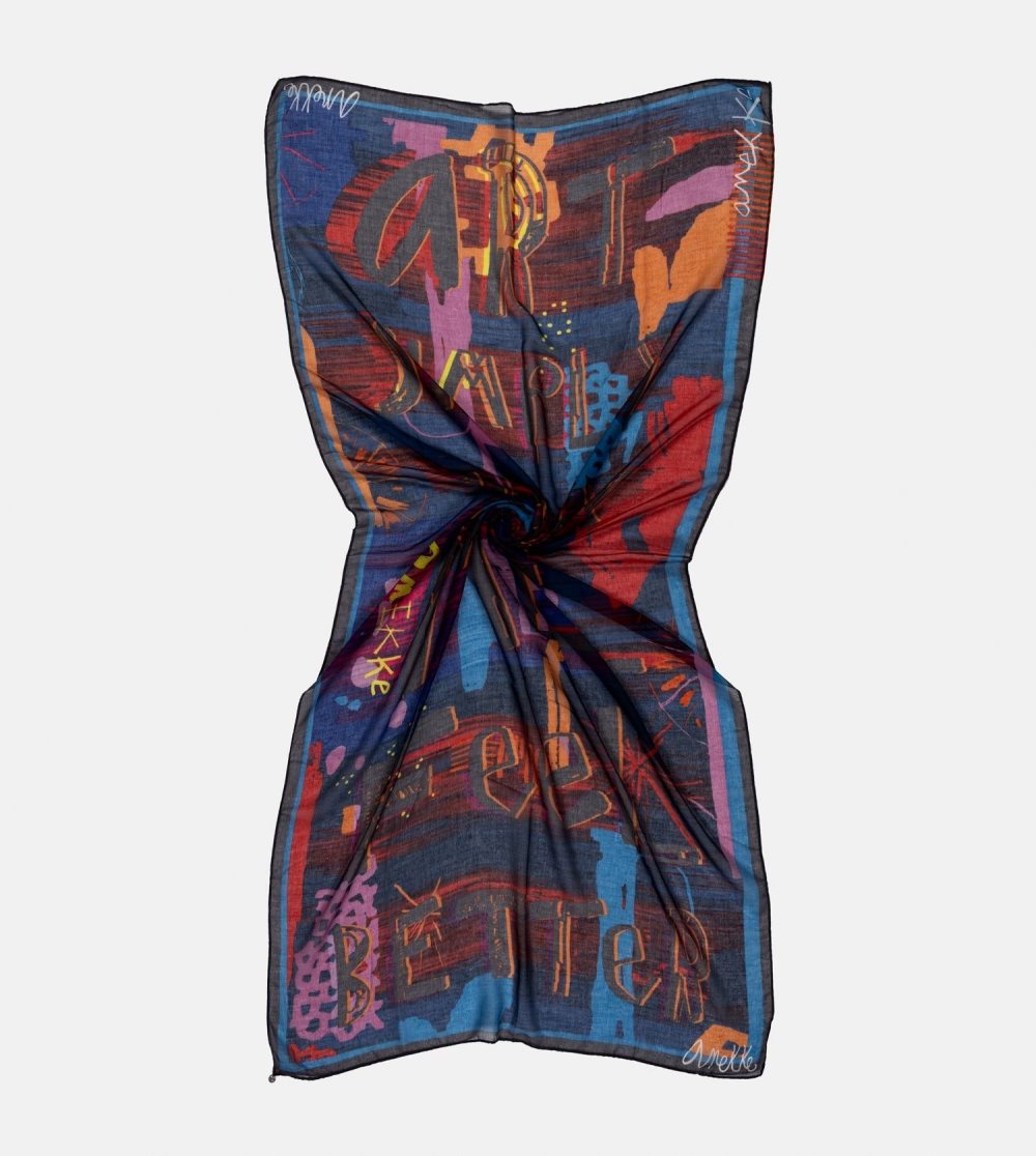 Sal Anekke Contemporary Blue Scarf Damske | 0536924-CH