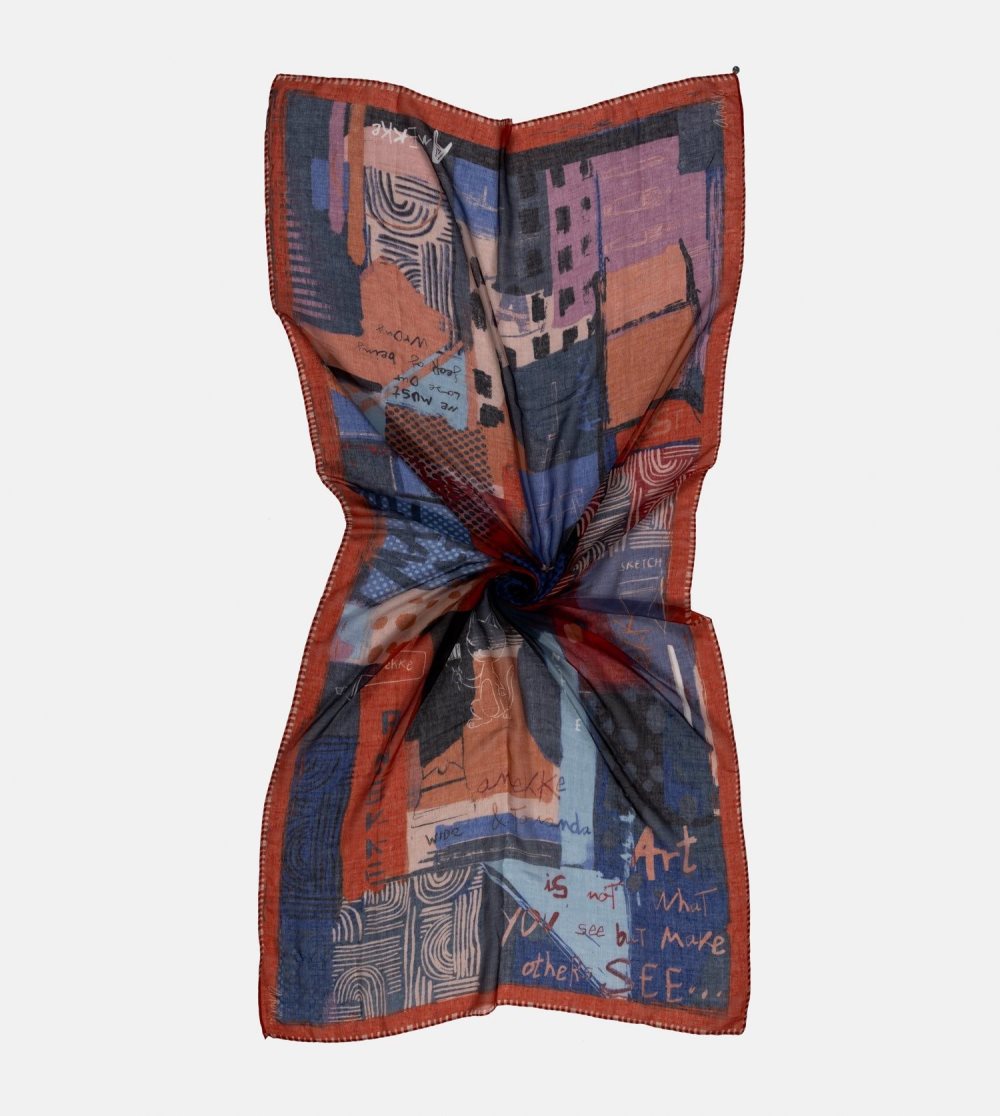 Sal Anekke Kyomu Blue Scarf Damske | 8410796-QL